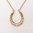 Victorian Horseshoe Brooch Conversion Rose Gold Necklace