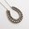 Victorian Silver Studded Horseshoe Brooch Conversion Necklace