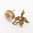 Beautifully Ornate Diamond Flower and Diamond Star Disc Mis-Matched Stud Earrings