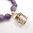 Lucky Caged Rolling Dice Beaded Amethyst Bracelet