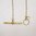 24inch Yellow Gold Naked Heavy Trace with Antique T Bar Fastening