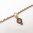 Rose Cut Diamond and Agate Short Investment Necklace