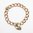 Original Antique Chunky Curb Bracelet with Heart Padlock OGB172