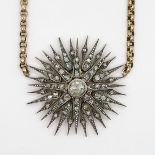 Rose Cut Diamond Star Bespoke Necklace