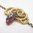 Old Cut Diamond Ruby Snake Bracelet