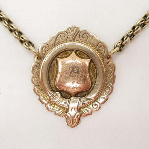 The Important Thing Engraved Medallion Necklace