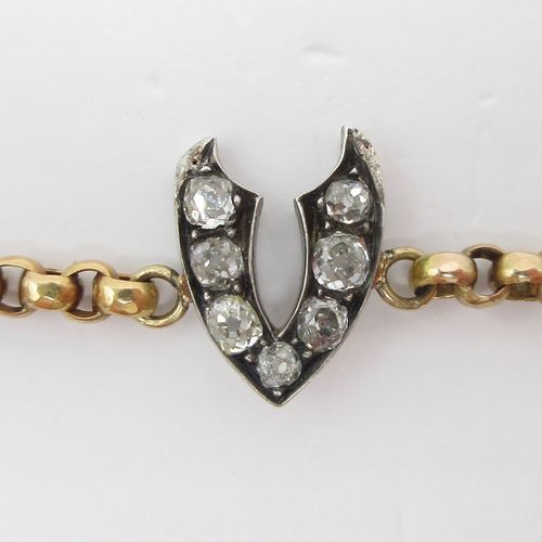 Old Cut Diamond Wishbone Bespoke Bracelet