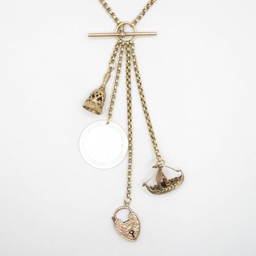 Exotic Traveller Long Signature Charm Necklace