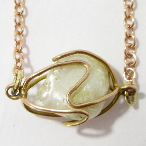 Caged Baroque Pearl Necklace