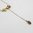 Garnet Tassel Drop Bow Necklace