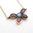 Almandine Garnet and Opal Flower Necklace