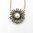 Rose Cut Diamond and Pearl Flower Necklace