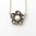 Rose Cut Diamond and Pearl 5 Petal Flower Necklace​