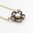 Rose Cut Diamond and Pearl 5 Petal Flower Necklace​