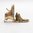 Wedding Boot British Vintage Gold Charm