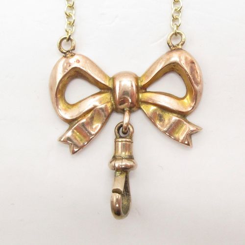 Bow with Clip Necklace