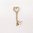Twisted Heart Key Charm Letter Y