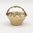 British Vintage Gold Enamel Fruit Basket Charm