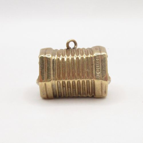 British Vintage Gold accordion Charm