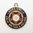 British Vintage Gold Enamel Ladies Circle Charm