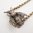 Antique Diamond Bug Insect Guard Chain Necklace