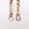 Chunky Mixed Link Naked Short Investment Necklace with Trombone Link Drop