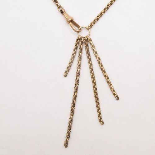 Naked Mixed Fancy Link Long Signature Charm Necklace​