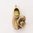 Vintage British Gold Enamel Lovers Shoe Clog Articulated Charm