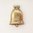 Vintage British Gold Puff Bell Charm