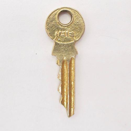 Vintage British Gold Yale Key Charm