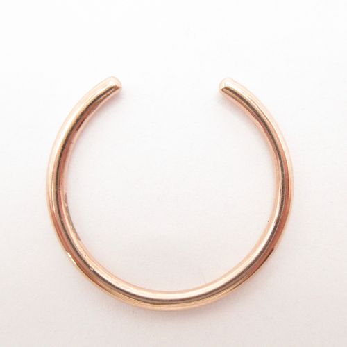 9ct Rose Gold Torque Ring Band Size K.5