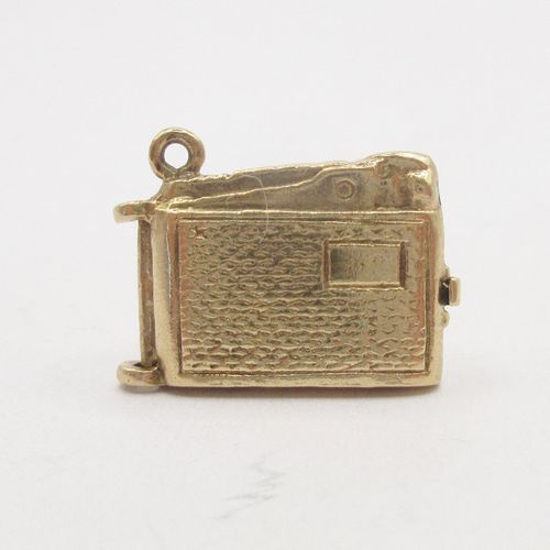 British Vintage Gold Opening Lighter Charm with Pipe Charm