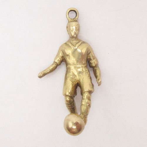Vintage British Gold Footballer Charm