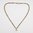 Closed Back Rose Cut Diamond Solitaire Pendant Charm Necklace