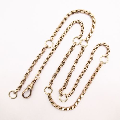 Mixed Link Naked Short Investment Necklace With Lobster Link