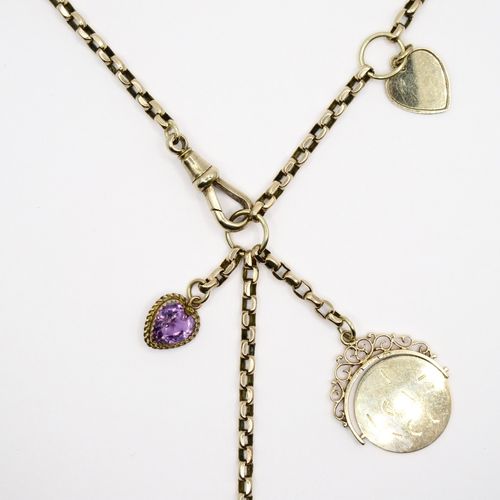 Amethyst All Hearts Signature Charm Necklace