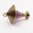 Vintage British Gold Purple Glass Lantern Charm