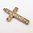 Vintage British Gold Decorative Cross Charm