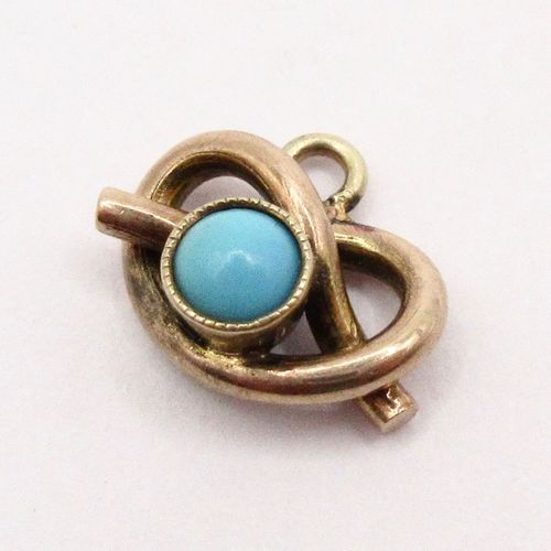 Turquoise Love Knot Charm