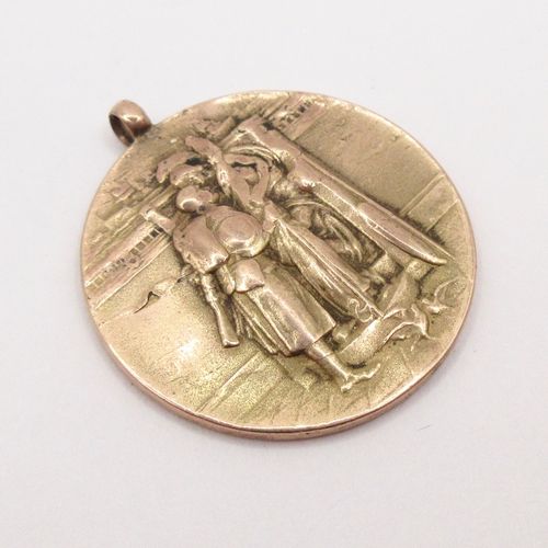 Vintage British Gold War Service Recognition Medal Charm